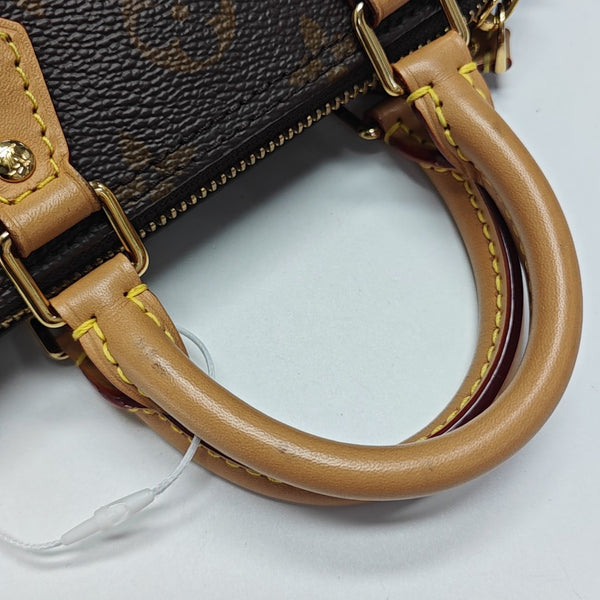 SPEEDY Nano Monogram Coated Canvas Brown