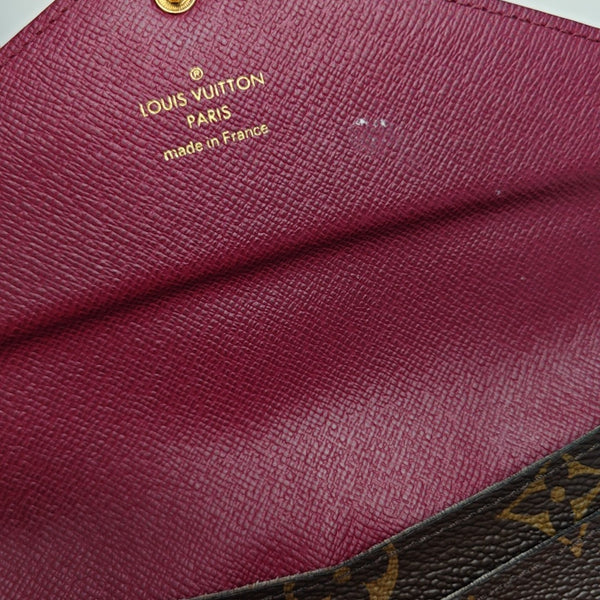 JOSÉPHINE Monogram Coated Canvas Brown Wallet