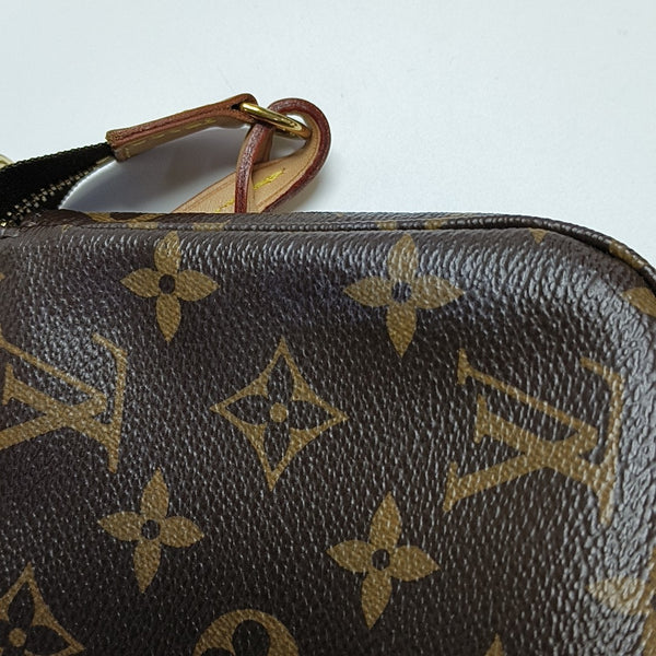 ACCESSOIRES Monogram Coated Canvas Brown