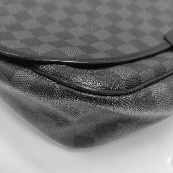 DISTRICT GM Damier Graphite Coated Canvas Black
