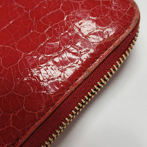 Calfskin Wallet Red