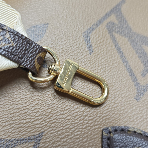 ONTHEGO PM Monogram Coated Canvas Brown