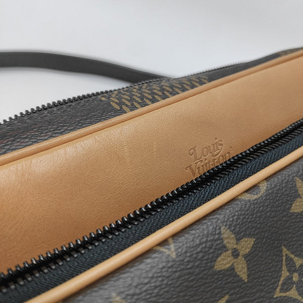 NIL Damier Ebene Calfskin Brown