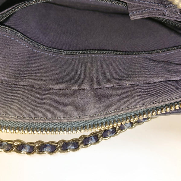 Authenticated pre-owned GABRIELLE Small Quilted Wool Blue - Shoulder Bag at Looply