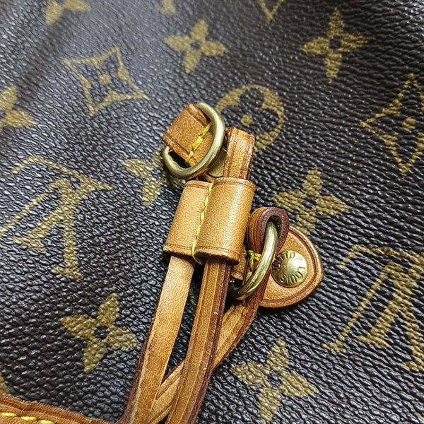 NEVERFULL GM Monogram Coated Canvas Brown