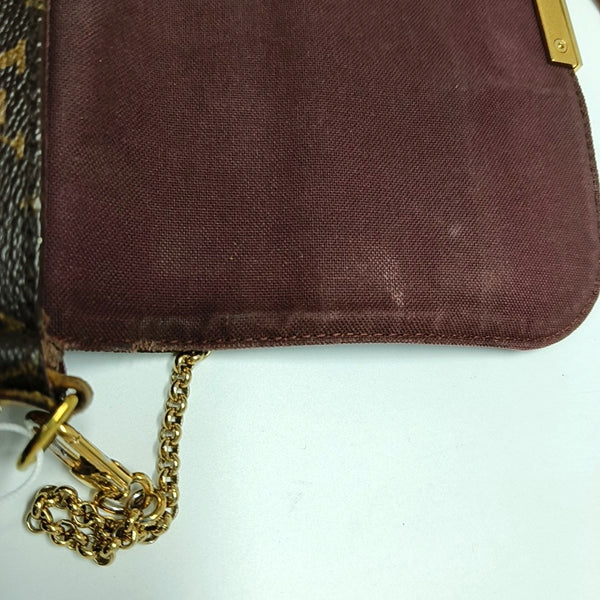 FAVORITE MM Monogram Coated Canvas Brown