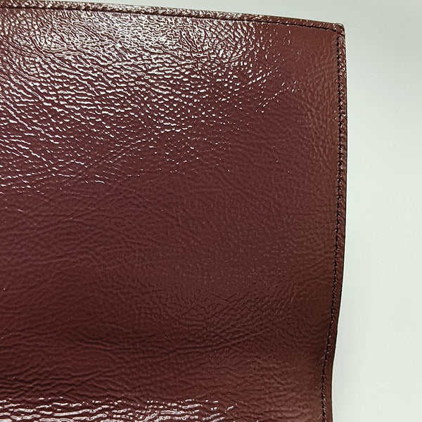 BELLE JOUR Large Quilted Patent Leather Red