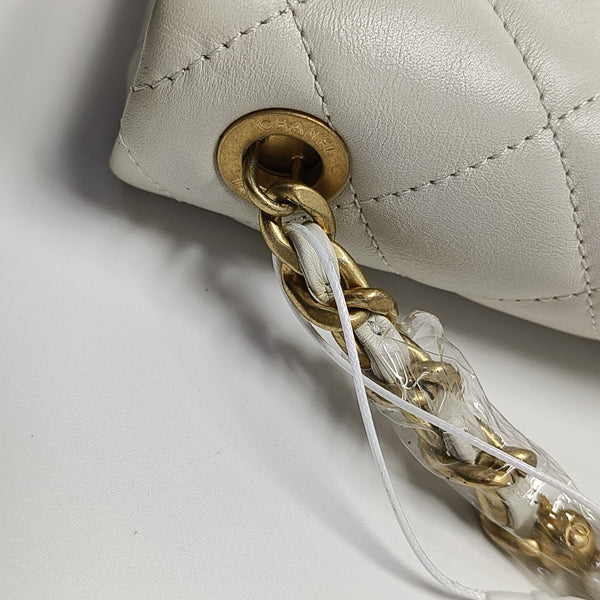 Quilted Calfskin White