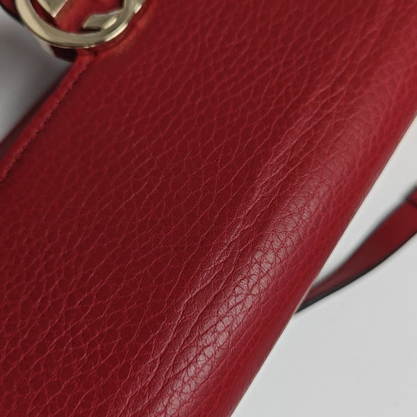 Calfskin Shoulder Bag Red
