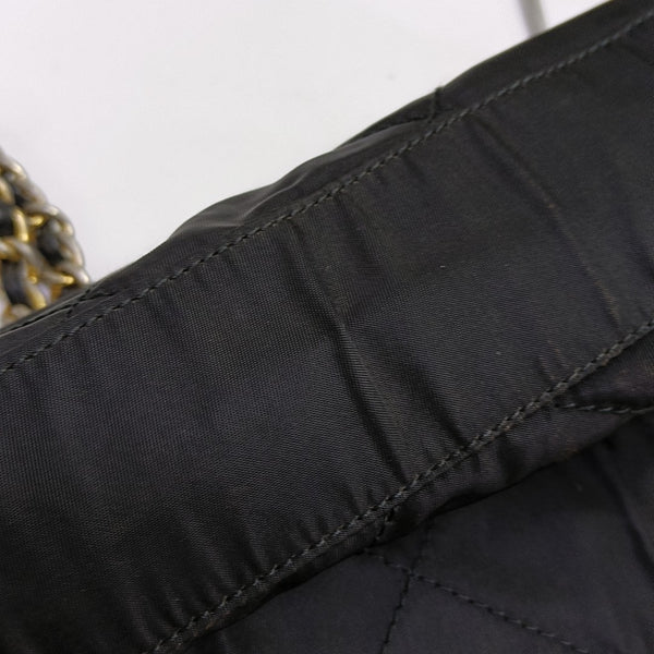 Nylon Quilted Nylon Black