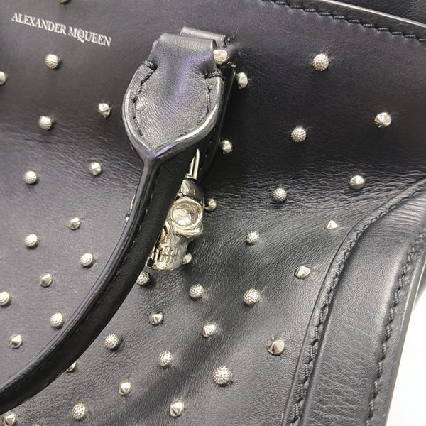 Leather Shoulder Bag Small Black