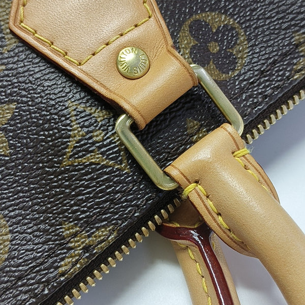 SPEEDY 30 Monogram Coated Canvas Brown