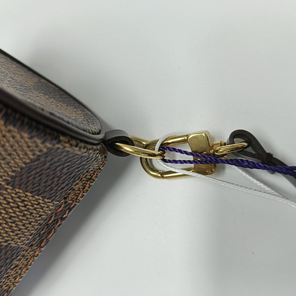 PAPILLON Mini Damier Ebene Coated Canvas Brown
