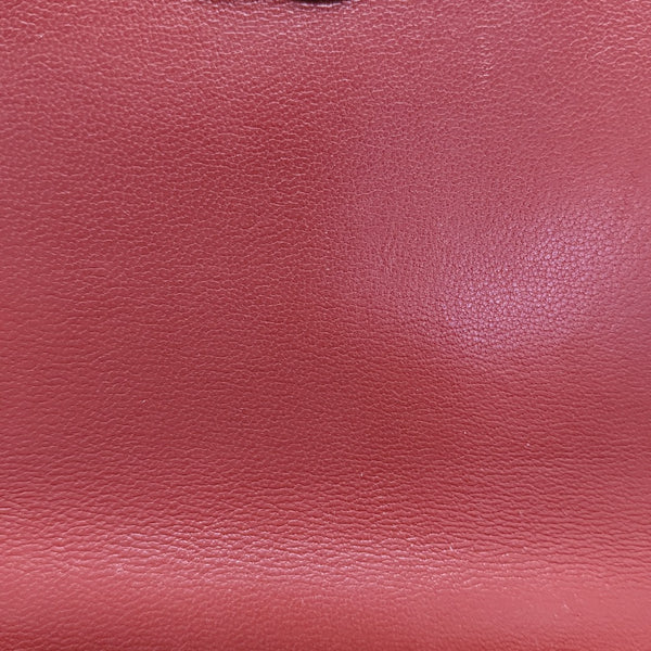 CHAIN INFINITY TOP HANDLE Medium Quilted Lambskin Red