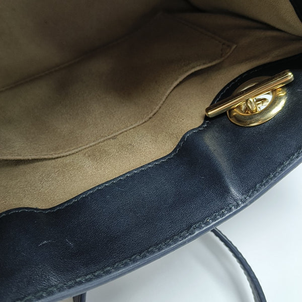 Padlock Small Monogram Coated Canvas Beige