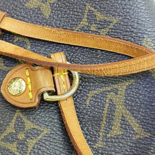 NEVERFULL MM Monogram Coated Canvas Brown