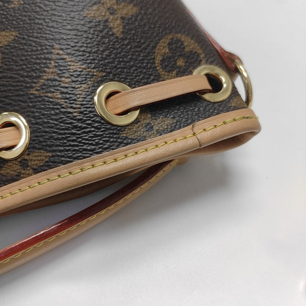 NOÉ Nano Monogram Coated Canvas Brown