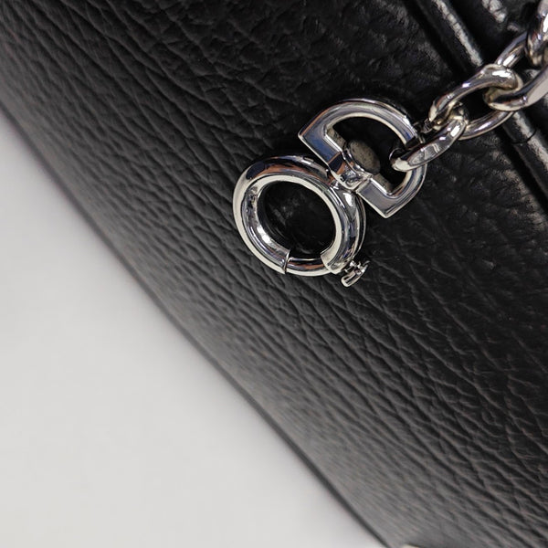 Calfskin Shoulder Bag Black