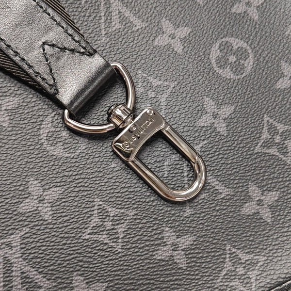 TRIO Monogram Coated Canvas Gray