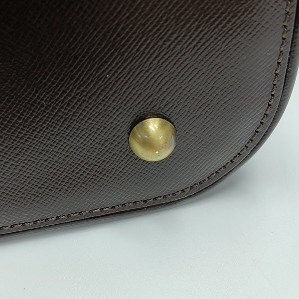 Calfskin Top Handle Bag Brown