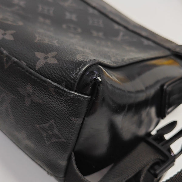 VOYAGER PM Monogram Coated Canvas Black