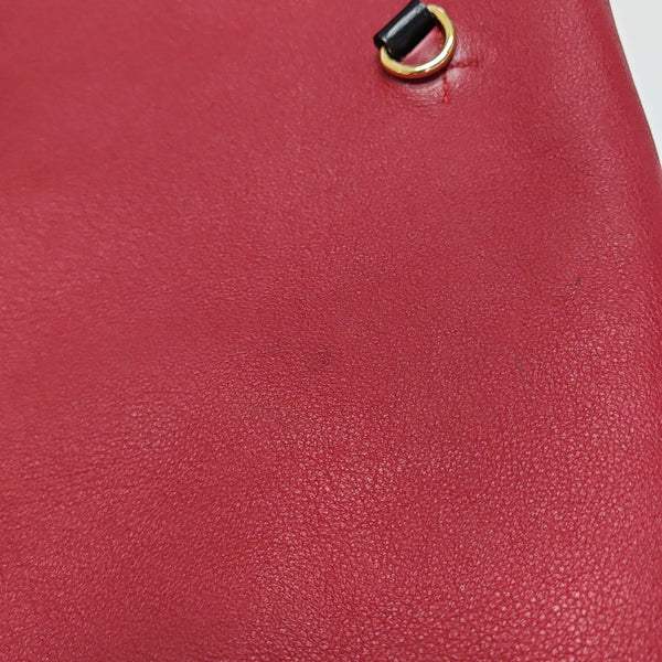Calfskin Shoulder Bag Red