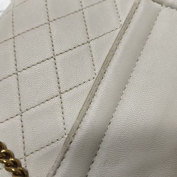 NOLITA Mini Quilted Lambskin White