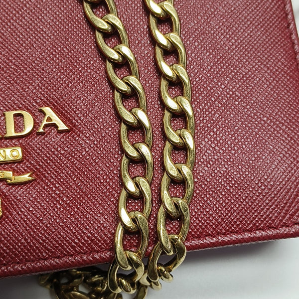 Prada Identity Saffiano Calfskin Red