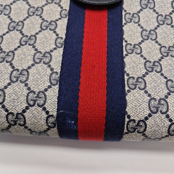 Monogram Coated Canvas Shoulder Bag Gray