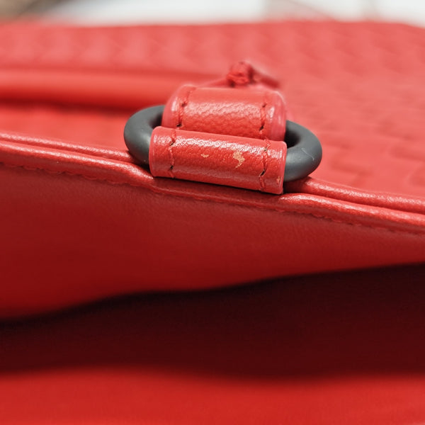 Lambskin Tote Bag Red