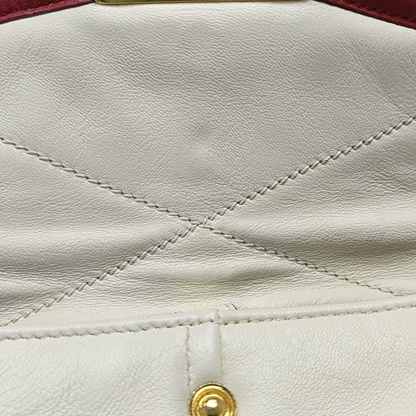 Quilted Lambskin Shoulder Bag Red