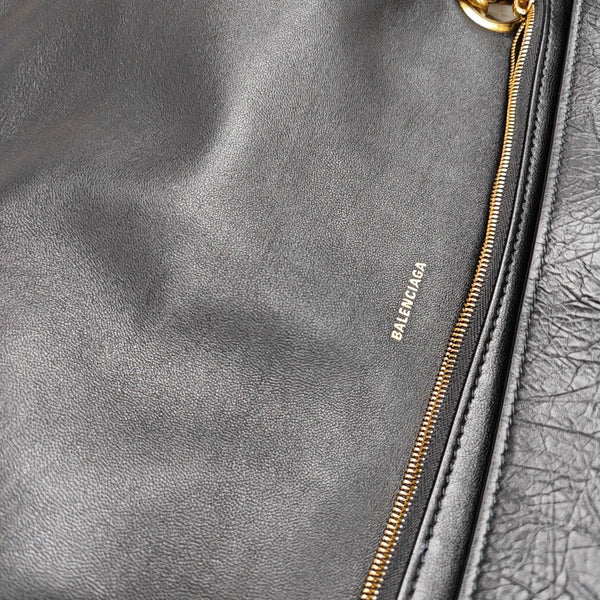 Crush Large Calfskin Black