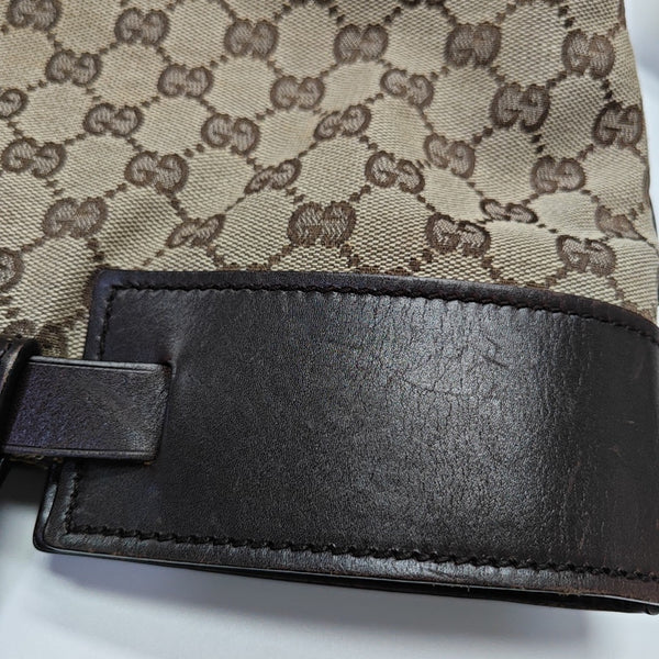 Monogram Canvas Tote Bag Brown