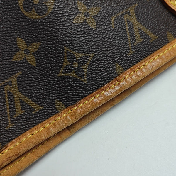 NEVERFULL MM Monogram Coated Canvas Brown