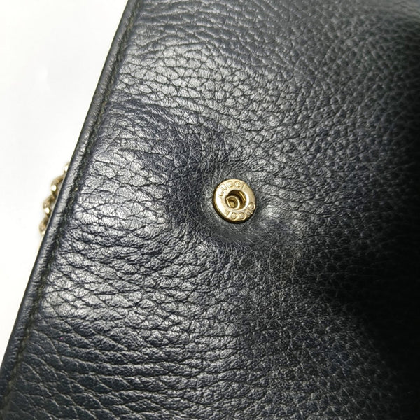Authenticated pre-owned Interlocking G Calfskin Black - Shoulder Bag at Looply