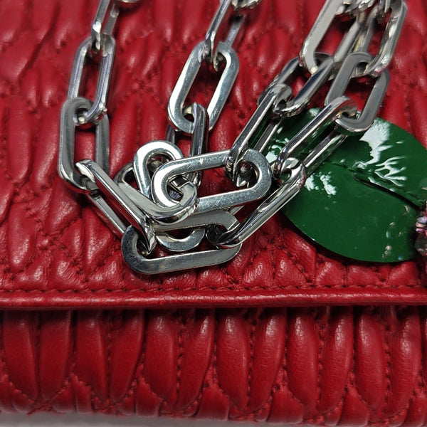 Quilted Lambskin Red