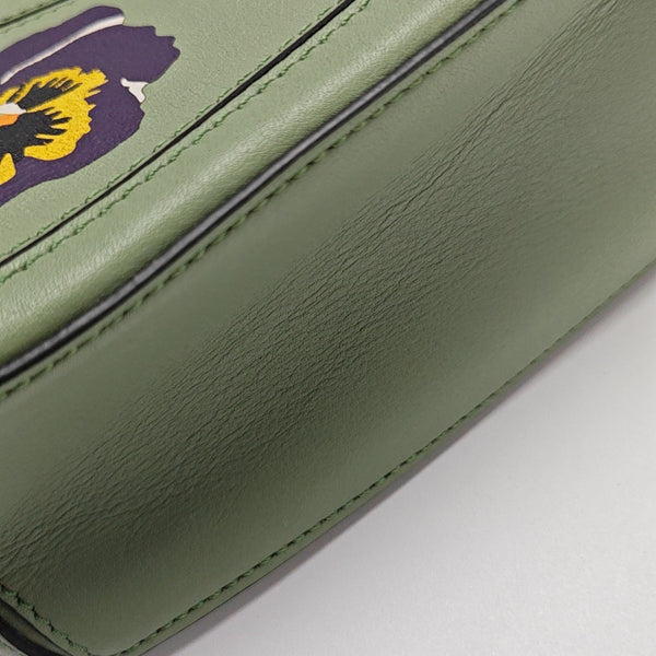 Authenticated pre-owned Puzzle Mini Calfskin Green - Shoulder Bag at Looply