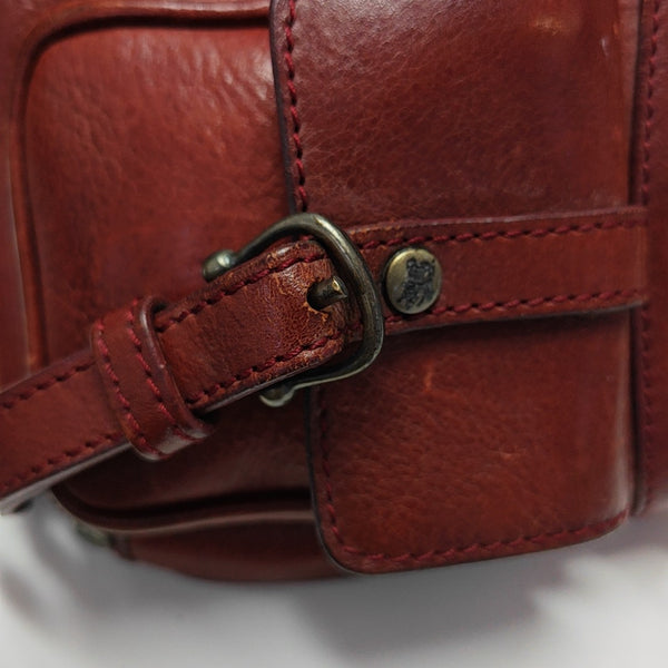 Calfskin Top Handle Bag Brown