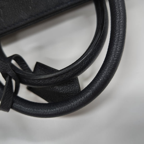 SPEEDY 25 Monogram Calfskin Black