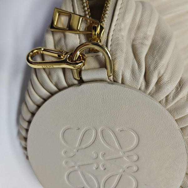 Nest Backet Calfskin White