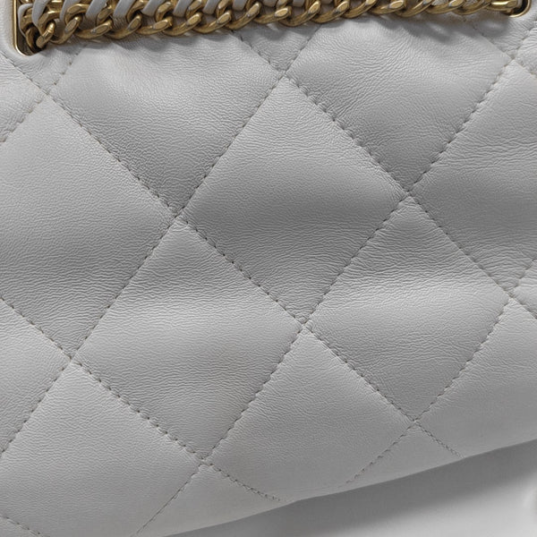 25P Quilted Lambskin White