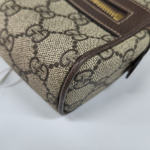 Ophidia Small Monogram Coated Canvas Beige