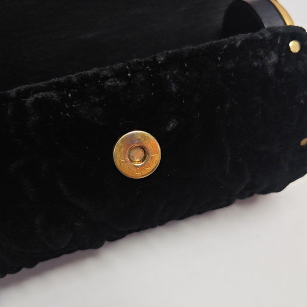 Velvet Shoulder Bag Black