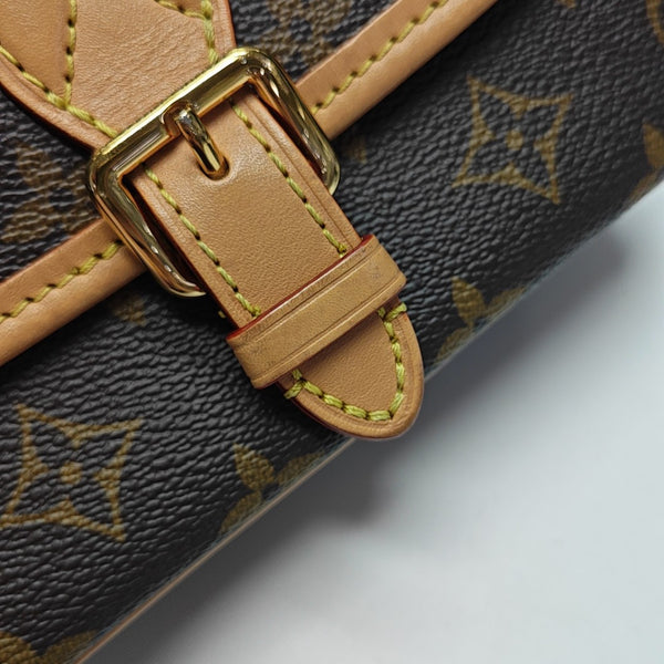 DIANE Nano Monogram Coated Canvas Brown
