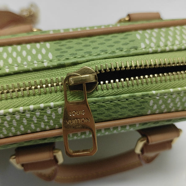 Damier Coated Canvas Shoulder Bag Nano Green