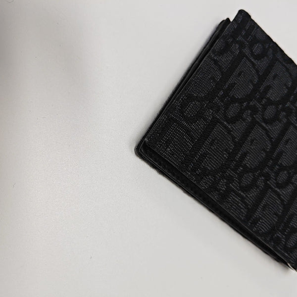 Oblique Canvas Wallet Gray