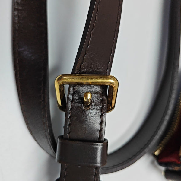 BLOOMSBURY PM Damier Ebene Coated Canvas Brown