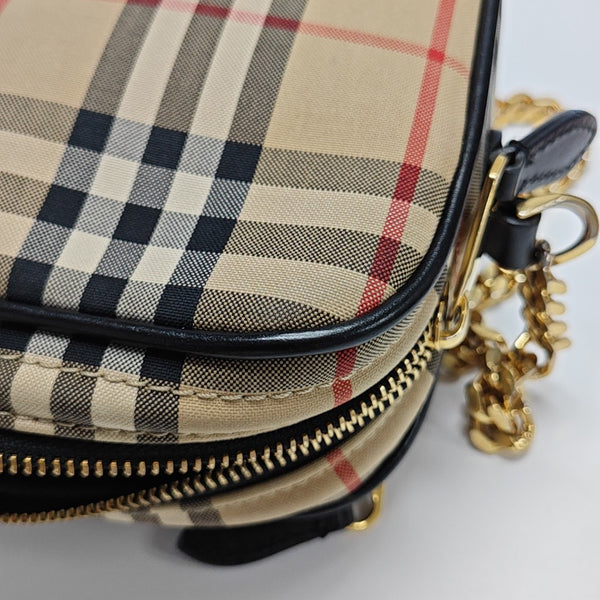 Fabric Shoulder Bag Brown