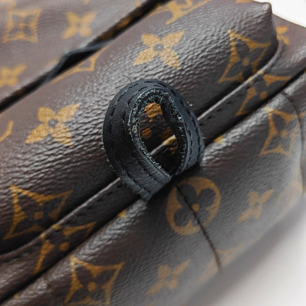 PALM SPRINGS Mini Monogram Coated Canvas Brown