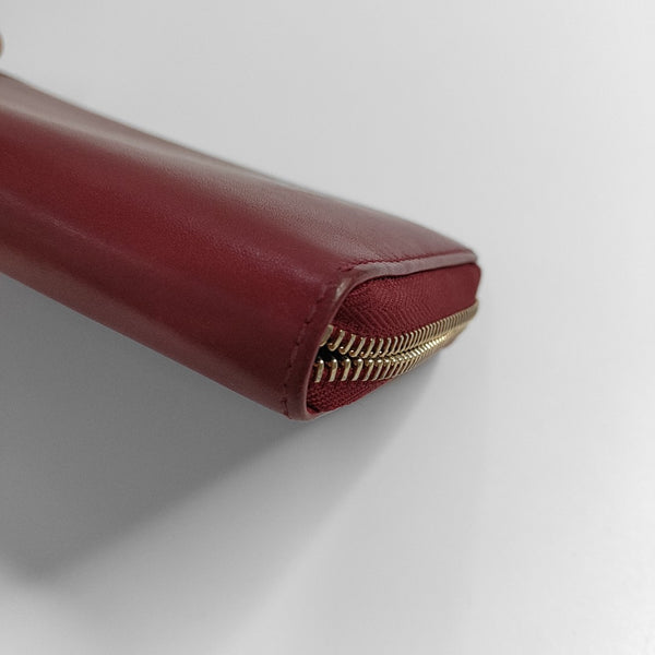 Monogram Calfskin Wallet Red